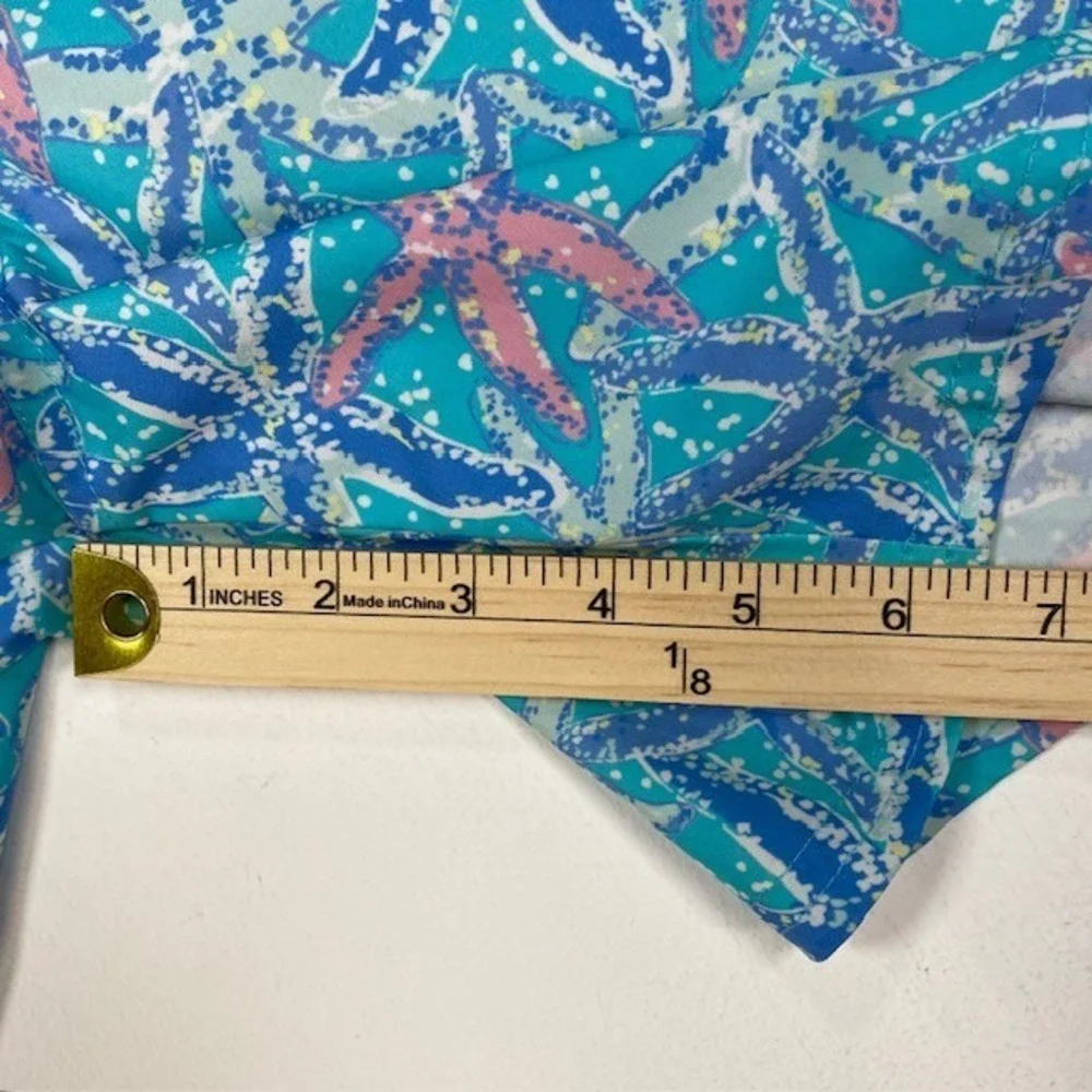 Vineyard Vines Mens XL Blue‎ Starfish Print Swim Trunks Shorts 3M001137 HOL 22